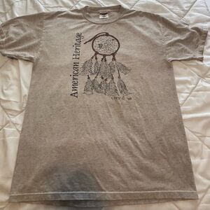 Vintage 1998 “American Heritage” Indian Aztec Style Dreamcatcher T-Shirt Size L